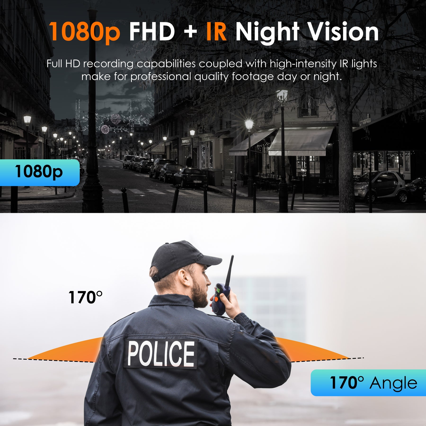 Rexing P3 Mini FHD Body Camera 1080p