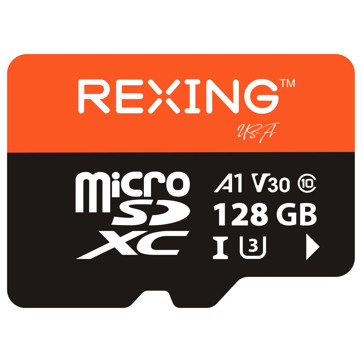 REXING microSDXC UHS-3 4K Full HD Video High Speed Transfer Monitoring SD Card with Adapter for Dash Cams, Surveillance System, Security Camera, & Body Cam