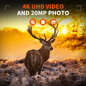 Rexing Woodlens H6 Dual Camera Trail Cam 4K+FHD Ultra HD Video