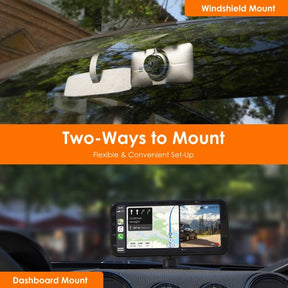 REXING Wireless Multimedia Receiver RoadMate CPDuo – CarPlay + Android Auto + Dash Cam Feature