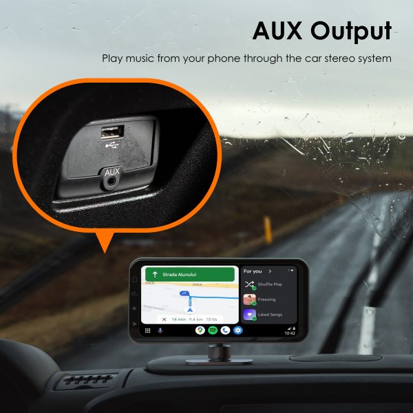 REXING Wireless Multimedia Receiver RoadMate CPStream – CarPlay + Android Auto