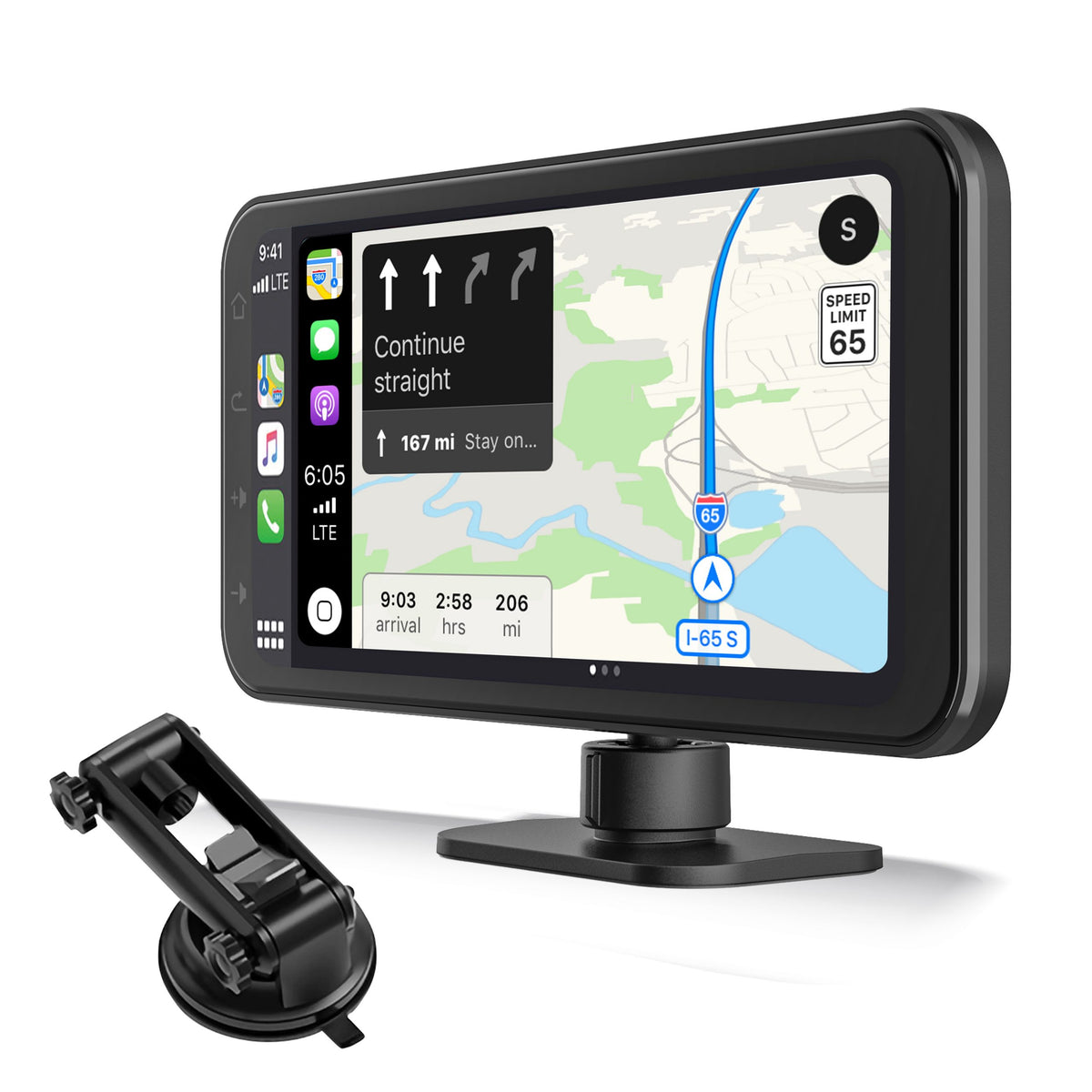 REXING Wireless Multimedia Receiver RoadMate CPStream – CarPlay + Android Auto