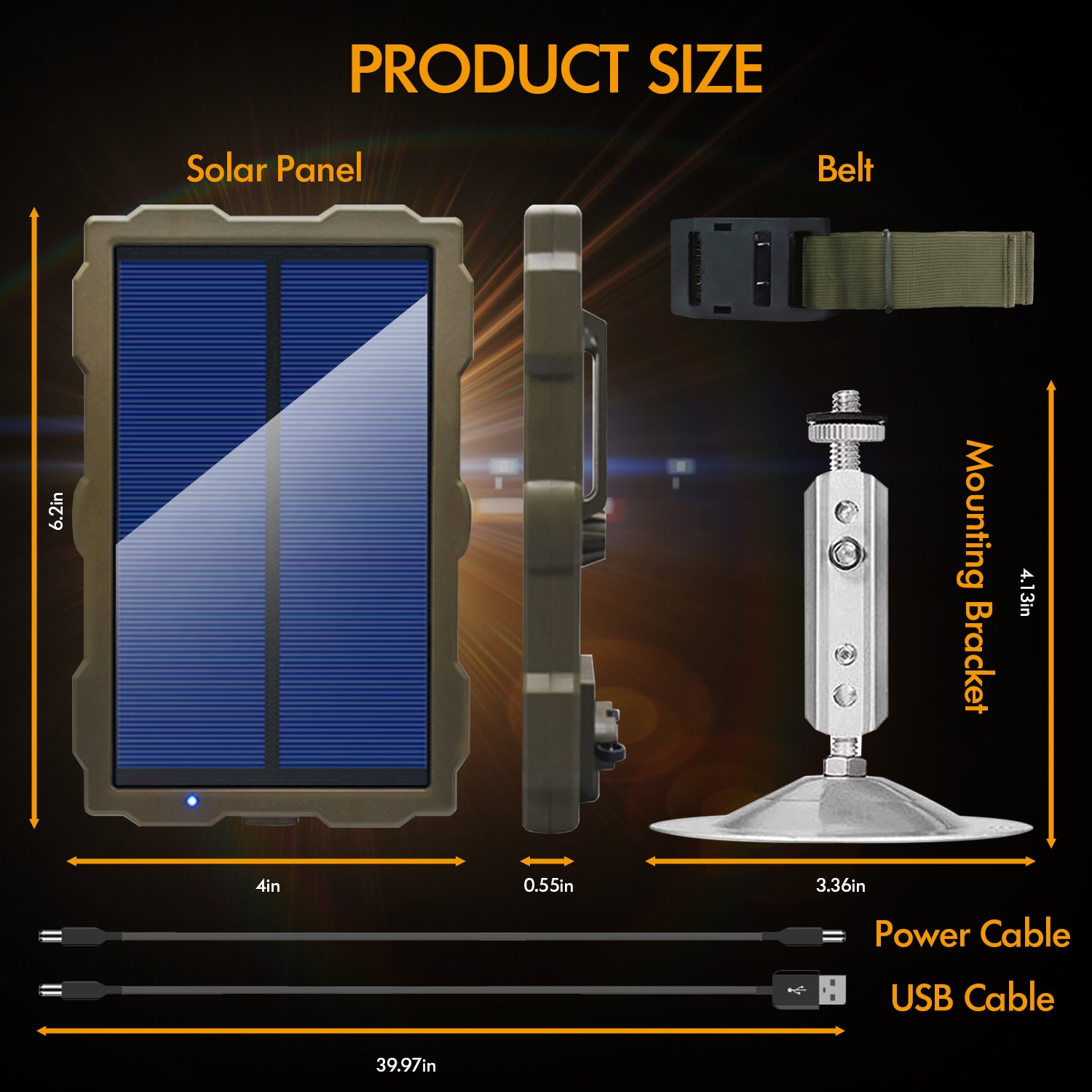 Rexing Universal Solar Panel For Trail Cameras