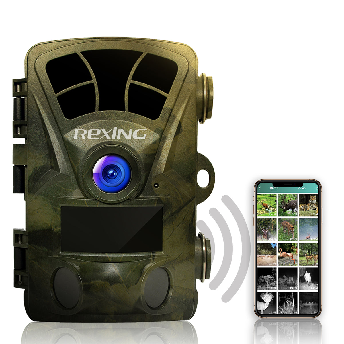 Rexing Woodlens H2 4K Wi-Fi Trail Camera (1 Pack)