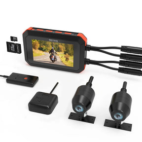 Rexing MTC1 Dual Camera Front and Rear 1080p Motorcycle Dash Cam with WiFi and GPS