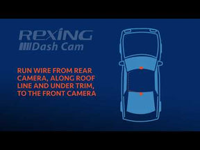 Rexing V1P Pro Dual 1080p Full HD Front and Rear Dash Cam with Wi-Fi and Built-in GPS Logger